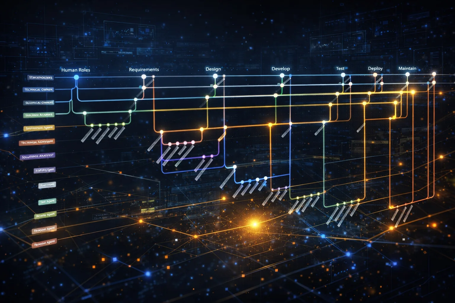 From Copilots to Crews:An Agentic Operating Model for the Software Development Lifecycle